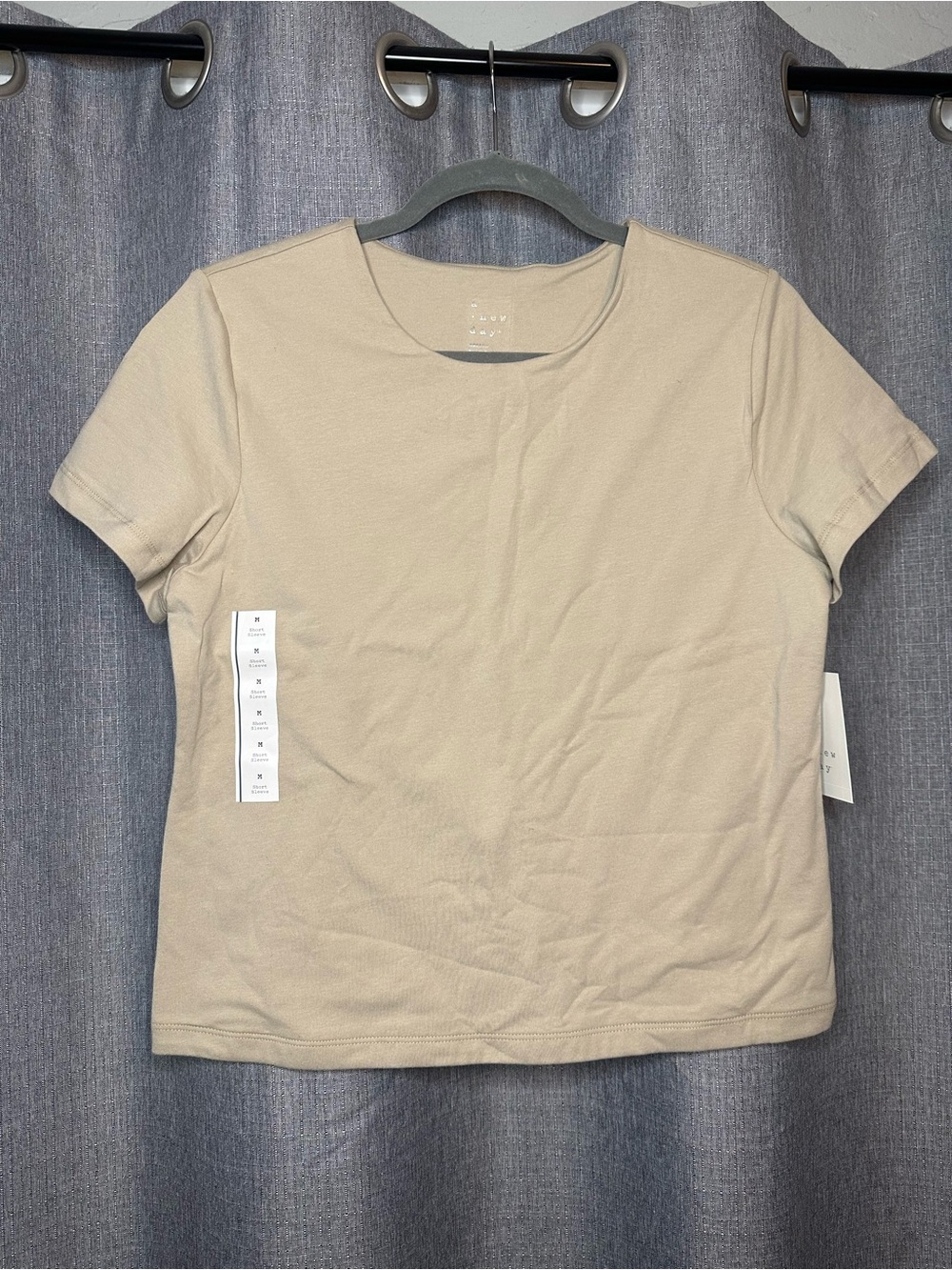 a new day Short-Sleeve Crewneck Tee - Light Beige